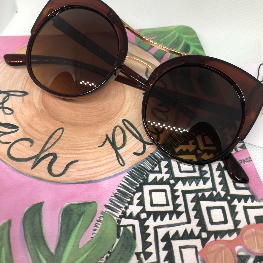 Cat Eye Brown Sunglasses